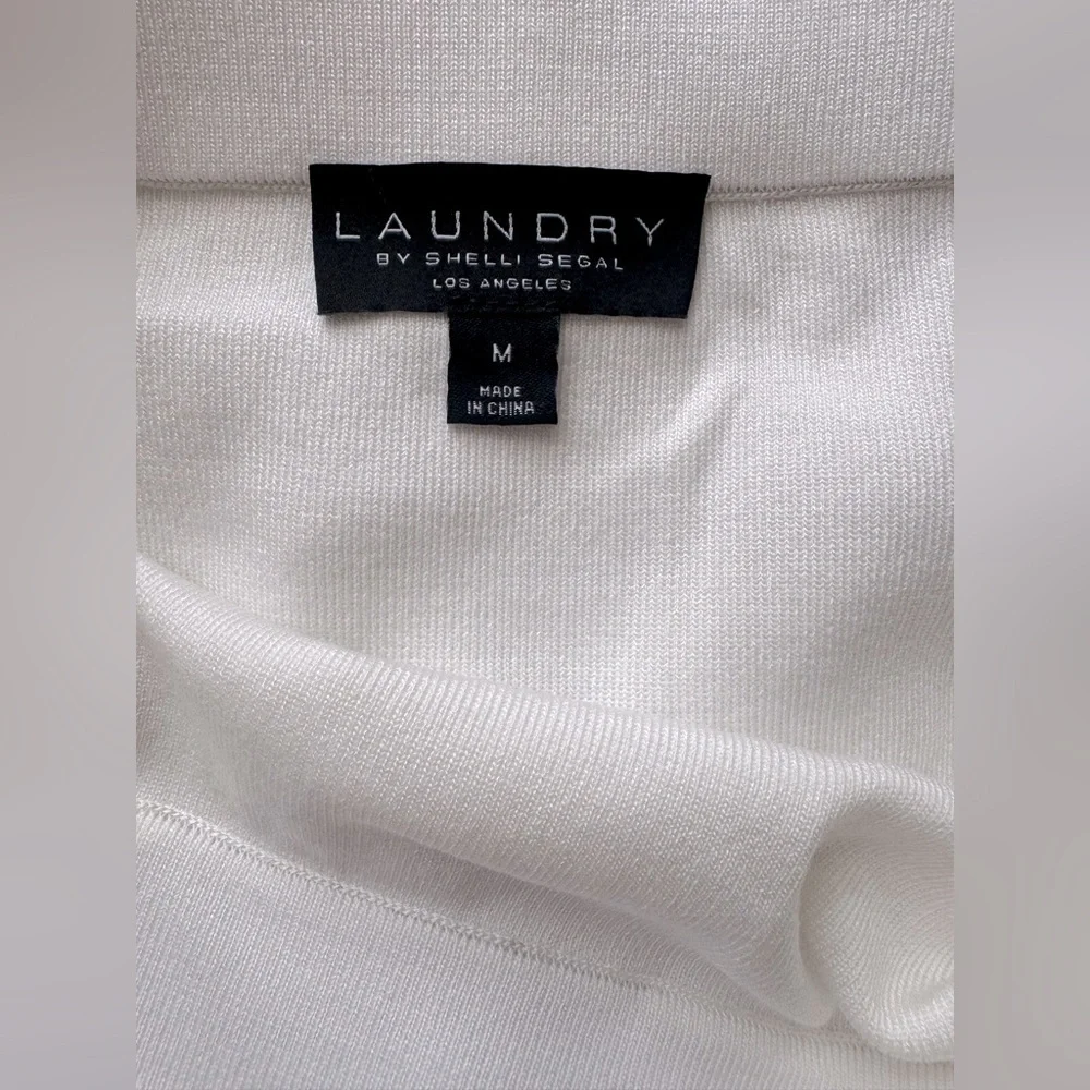 NWT Laundry By Shelli Segal Black and White Mini Skirt Size Medium - Picture 4 of 6